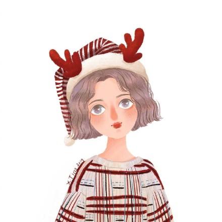 唯美女生头像 #精灵#微信，唯美女生头像 #精灵#（一组鹿角女生头像）