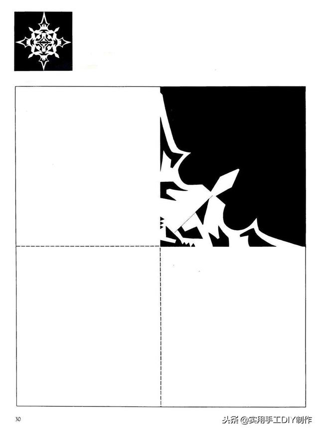 100种剪纸窗花教程图解，窗花剪纸教程图解（40多种雪花窗花剪纸图案）