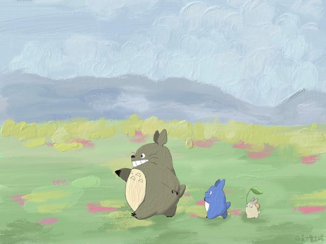 iPad壁纸，ipad壁纸高清（油画风iPad平板壁纸图片）