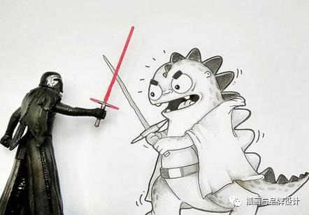 小恐龙怎么画，恐龙怎么画简单又好看（创意手绘丨他画出一只很有戏的小恐龙）