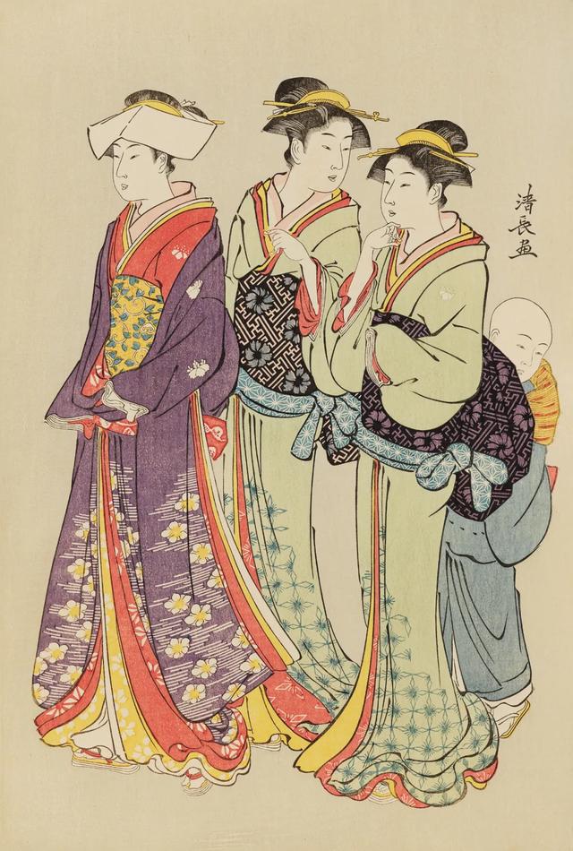 唐崎夜雨  优质手绘简约女头 画师，微信头像，唐崎夜雨  优质手绘简约女头 画师：AluZoe（浮华世代——日本浮世绘专场网络文物拍卖会）