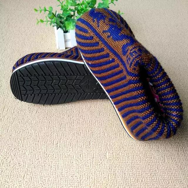 钩针毛线拖鞋编织教程图解，编织达人教大家编织手工棉鞋附简单图解