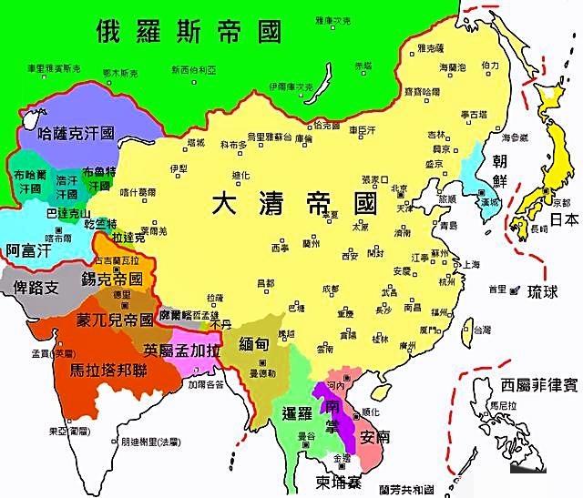 民国历代地图变化，两宋时期国土面积最少