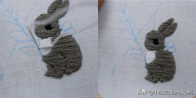 教你怎样用手帕折出只萌兔子，用手帕折小兔子（那就一起来刺绣一只软萌小兔子吧）