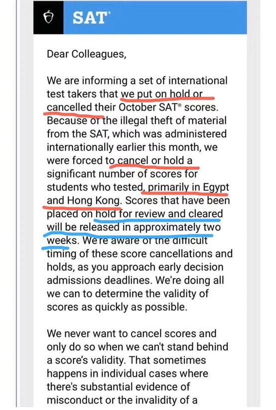 pending是什么意思啊，香港10月SAT成绩仍在等待中