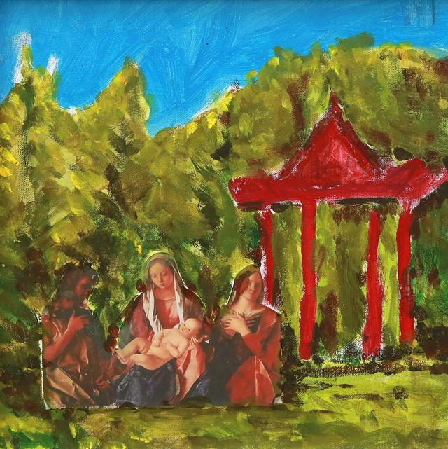 荷花池简笔画，荷花池简笔画手绘（美丽云浮——2020年云浮市庆祝六一儿童节少儿书画作品展）