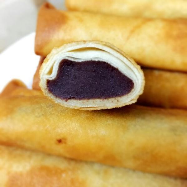 红豆沙春卷各种做法，这个方法做好吃又省油