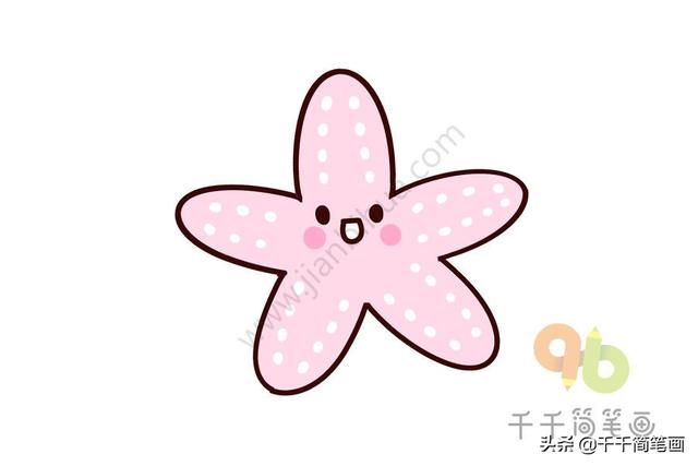 海星简笔画图片，画海星的简笔画（来一波超萌超简单的海洋生物简笔画吧）