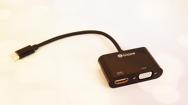 biaze投屏神器怎么用，转换小精灵毕亚兹Type-C转HDMI、VGA工作追剧两不误