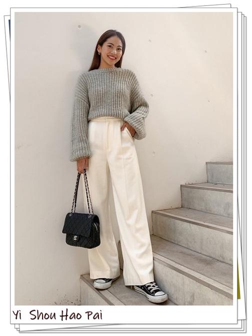 板鞋搭配什么裤子比较好,板鞋的45种日系冬季造型示范
