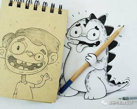 小恐龙怎么画，恐龙怎么画简单又好看（创意手绘丨他画出一只很有戏的小恐龙）