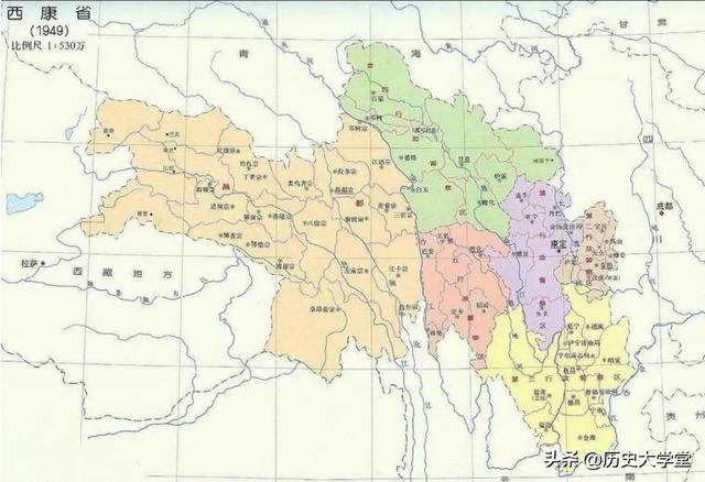 民国时期的热河省地图，民国热门的察哈尔、热河、绥远和西康省