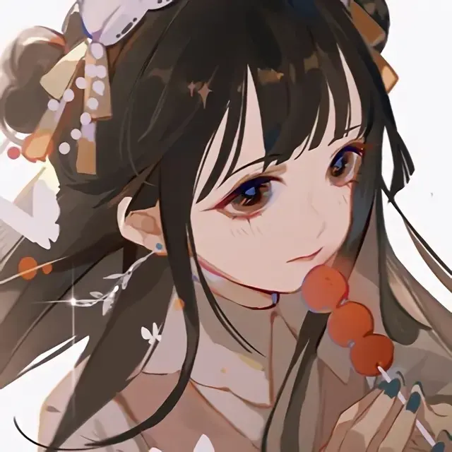 唯美的红色长发动漫卡通女生头像 鹿昔微信，唯美的红色长发动漫卡通女生头像 鹿昔（可可爱爱，运气不坏）