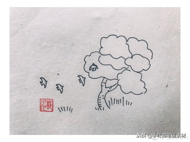 画简笔画：风景，风景画画简笔画（风景小画~寥寥几笔）