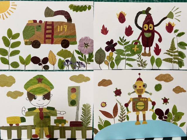 用树叶贴画的方法与步骤，怎样用树叶贴画（不花一分钱的早教课）