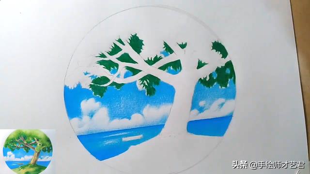 怎么画风景，画画图片大全风景（展示彩铅风景画的绘画步骤与方法）