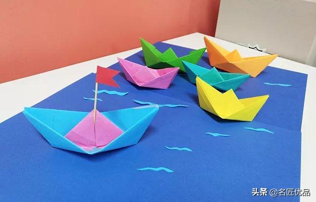 DIY手工折纸帆船的制作，用纸折帆船怎么做（这只小船承载了满满的回忆）