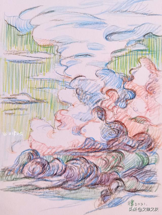 龙卷风简笔画，主页上有一个龙卷风一样的简笔画的bt种子下载网站（五月放云，画一画天上云卷云舒）
