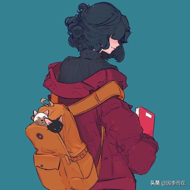 二次元少女形象，宋知意/jk机车少女二次元动漫女生头像微信（精致的机车炫酷拽风动漫女生头像）