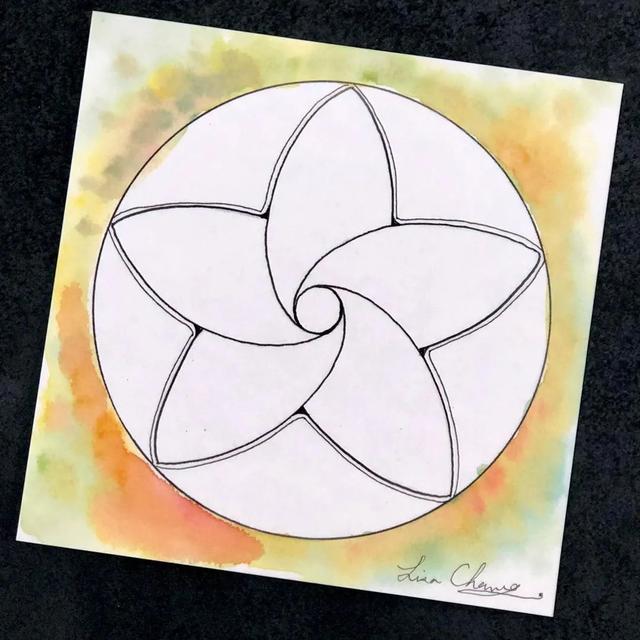 用圆规画出的精美图案，怎样用圆规画好看的图案（画出简单有创意的装饰禅绕画）