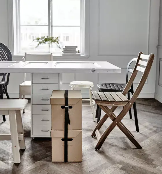 实木折叠椅结构尺寸图，一张收合万千遍的折叠椅