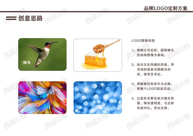 logo生成器在线设计，logo在线设计生成器 免费（西诚云柚丨蜂鸟文化品牌标志）
