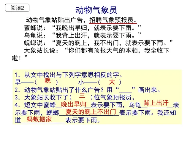 用赶紧造句子，用赶紧造句子一年级（部编版一年级下册第14课《要下雨了》知识点+图文讲解）