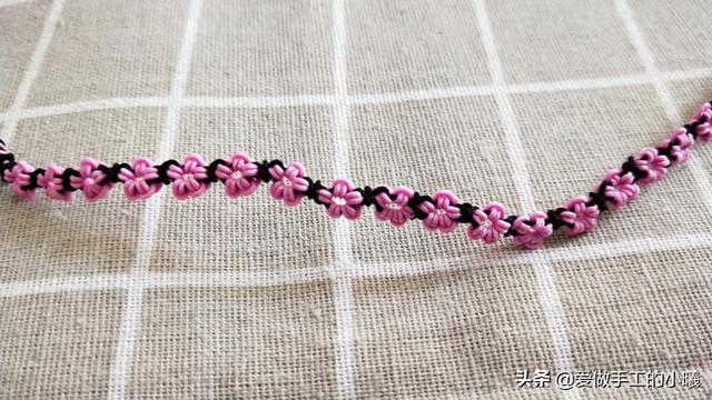 桃花手链编法教程，桃花手链编法教程全过程（桃花手链编绳图解教程）