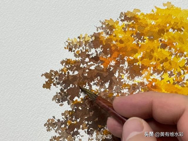 大树怎么画好看，画大树的简单方法（运用两种不同的技法）