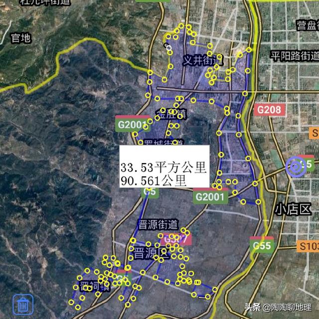 太原市各区县建成区面积排名，太原市建成区面积排名