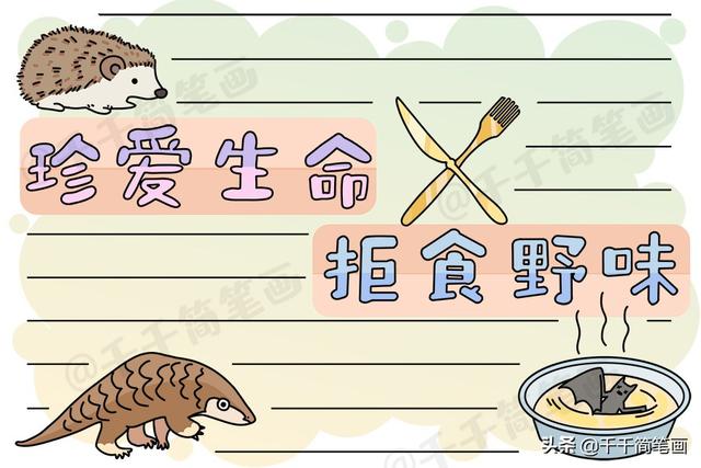 森林手抄报简单又漂亮，垃圾分类手抄报