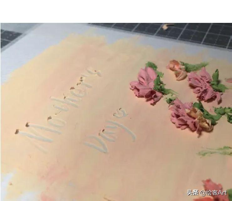 送给母亲节的画怎么画，母亲节送给母亲的画怎么画（用油画棒画立体康乃馨）