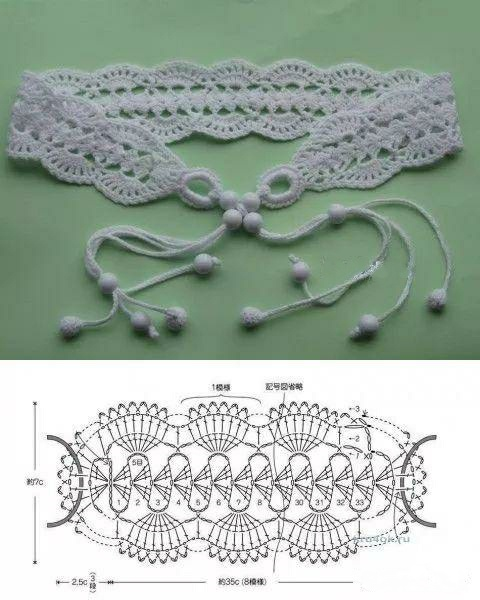 钩针编织腰带图片大全图片