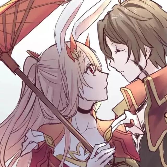 孙尚香刘备情侣头像微信，孙尚香刘备情侣头像（王者荣耀情侣头像丨后羿和嫦娥）