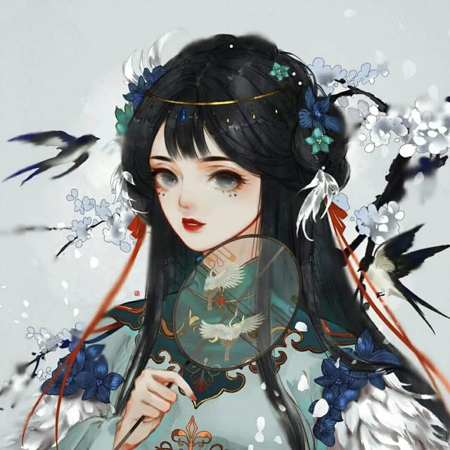 唯美古装女图，微信头像，唯美古装女图（手绘古风女生头像）