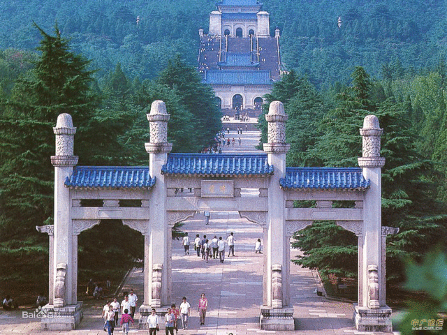 南京中山陵平面图，南京中山陵立面图（探访南京老建筑：中山陵）