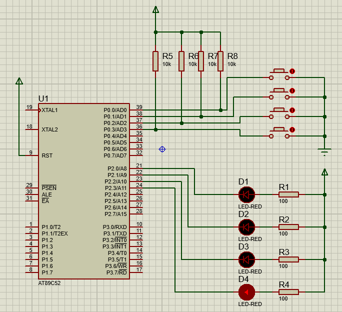 基于proteus的单片机系统仿真 基于51单片机的Proteus独立按键仿真实验