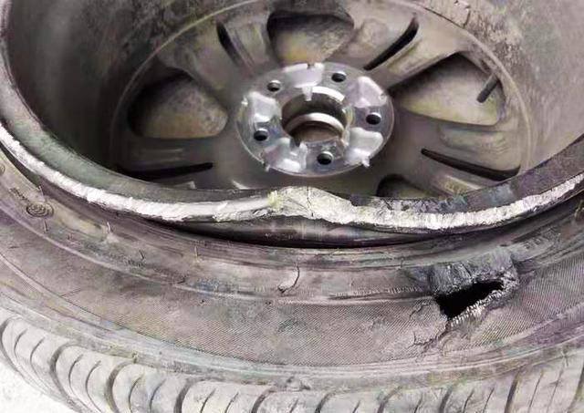 轮毂严重刮伤图，怎么判断轮毂刮伤严重（记住这几个小步骤）