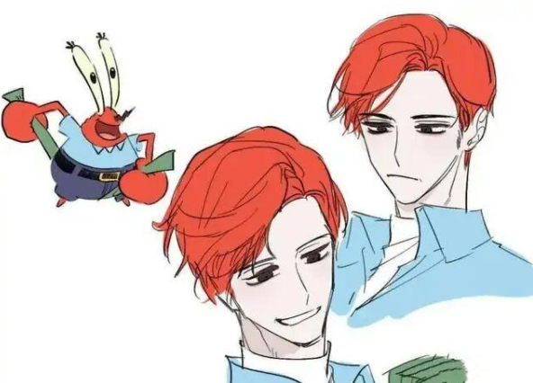 海绵宝宝拟人化，微信头像，海绵宝宝拟人化（章鱼哥这颜值也太帅了）