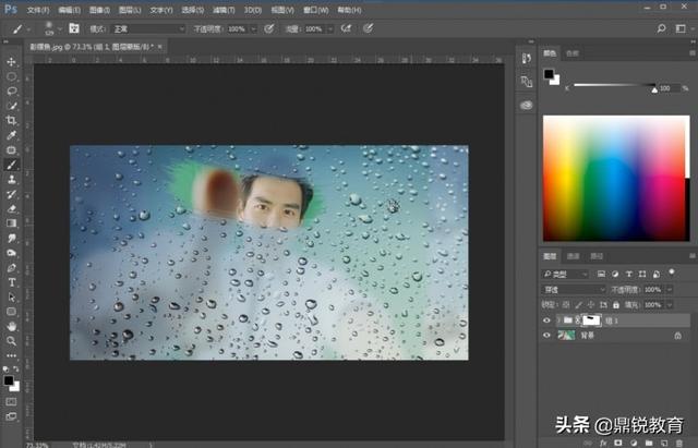 p图怎么把人p上去，怎么把人P上去（PS制作雨雾玻璃后面的人像）