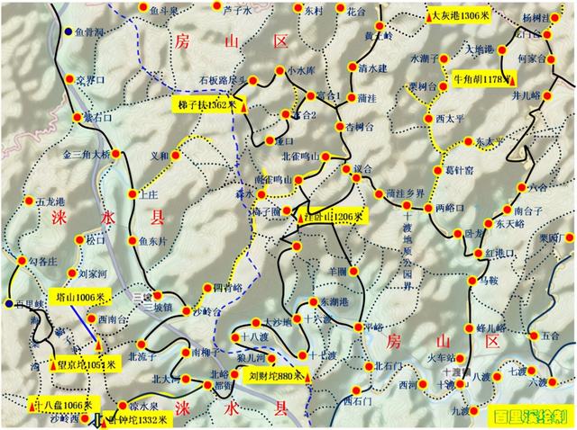 房山白云坨历史，北京及周边千米高山穿越路线概述