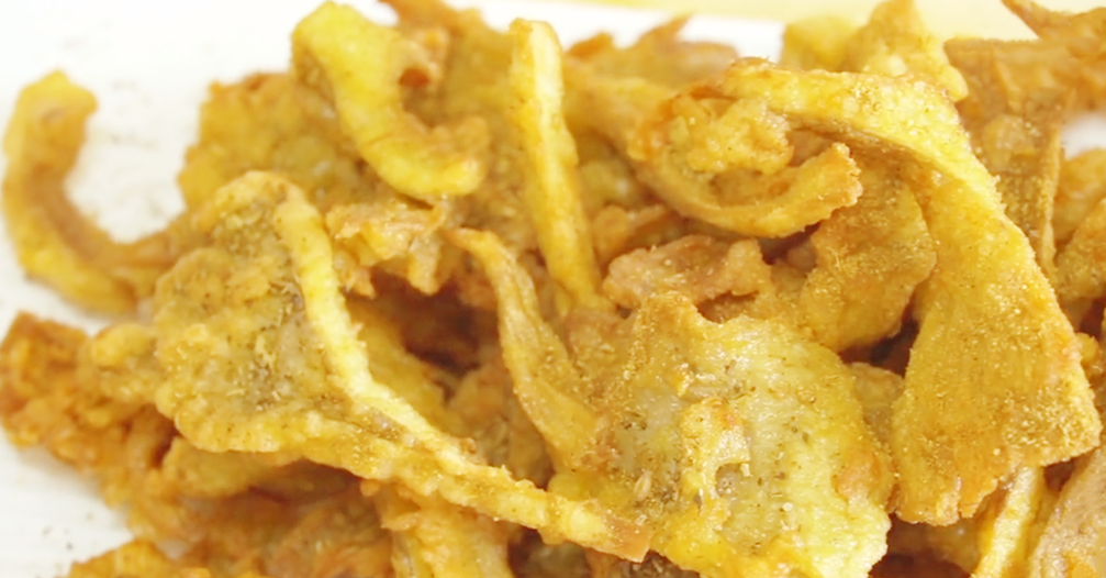 【椒鹽蘑菇】做法步驟圖 比肉還好吃 做法簡單-起舞食譜網