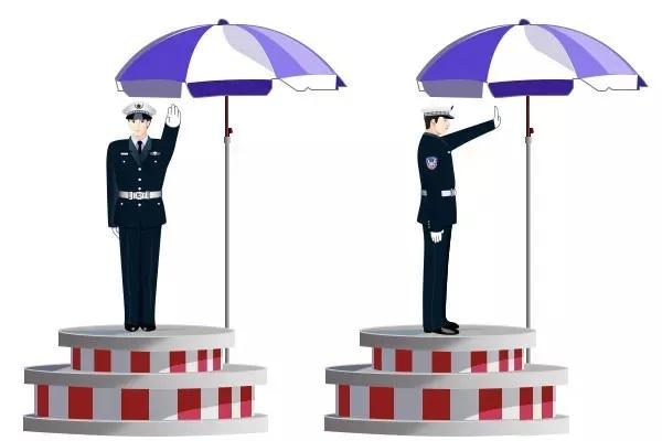 停车场指挥车辆标准手势，车辆指挥手势（速记！图解8种交警手势）