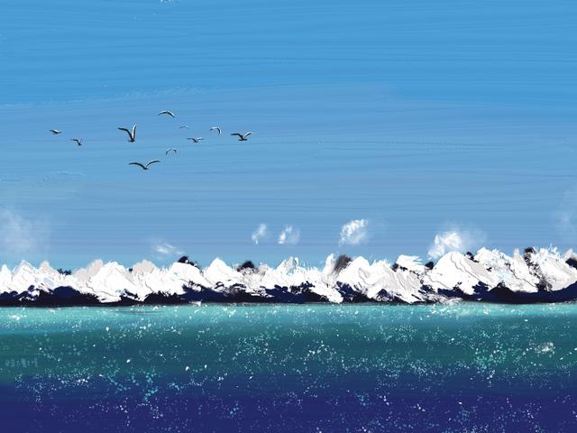 iPad壁纸，ipad壁纸高清（油画风iPad平板壁纸图片）