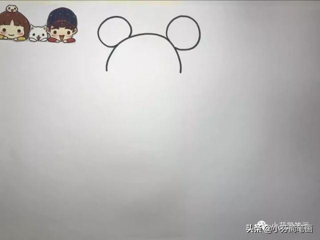 一分钟画出米奇的简笔画，米奇简笔画简单（童话经典：米老鼠简笔画）