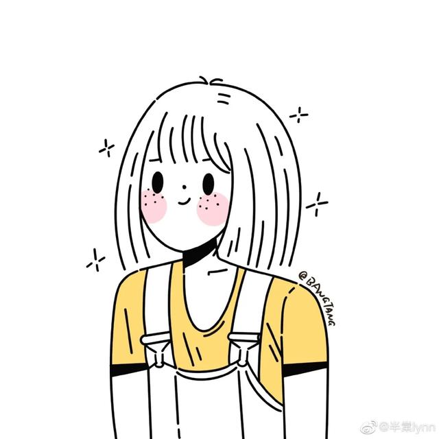 简笔画头像/可爱微信，简笔画头像/可爱（简笔画线条头像）