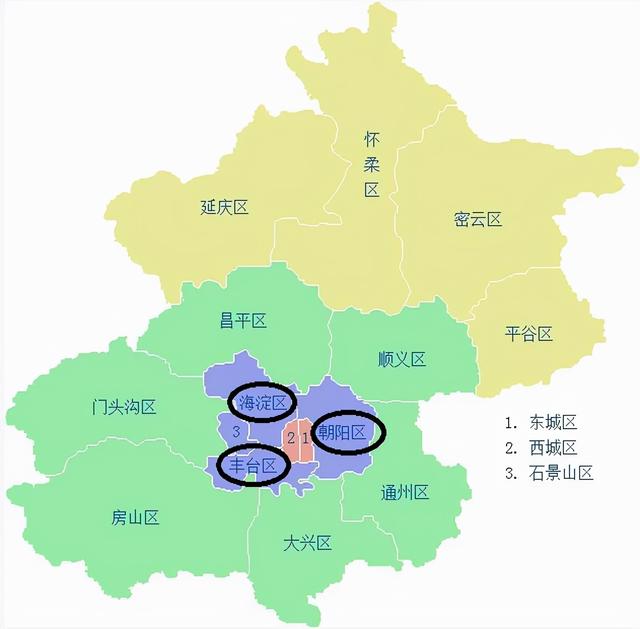 丰台区属于北京几环，朝阳区属于北京几环（北京各区的区位价值有几何）