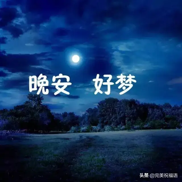 晚安祝福语句简短唯美，晚安祝福语优美句子（晚安心语正能量简短优美的句子）