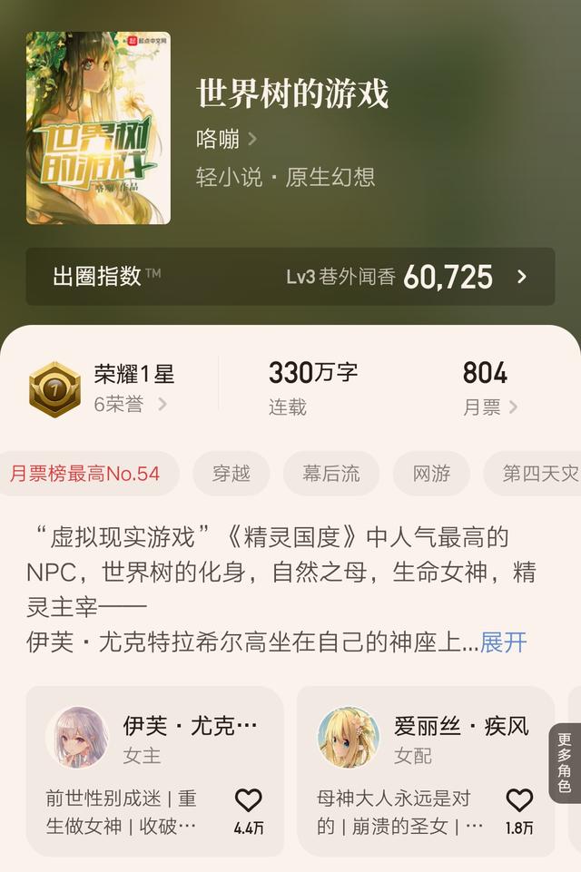 树世界的游戏，树世界游戏下载（起点男频女主文《世界树的游戏》完结了）