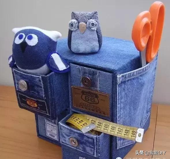 牛仔裤旧物改造，牛仔裤旧物改造坐垫（牛仔裤改造第二波）